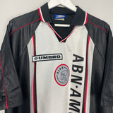 Shop 1998/99 AJAX AWAY SHIRT (XXL) UMBRO, classic football shirts, vintage football shirts & retro soccer jerseys at Cult Kits