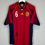 1998/99 SPAIN R.HIERRO #6 HOME SHIRT (L) ADIDAS