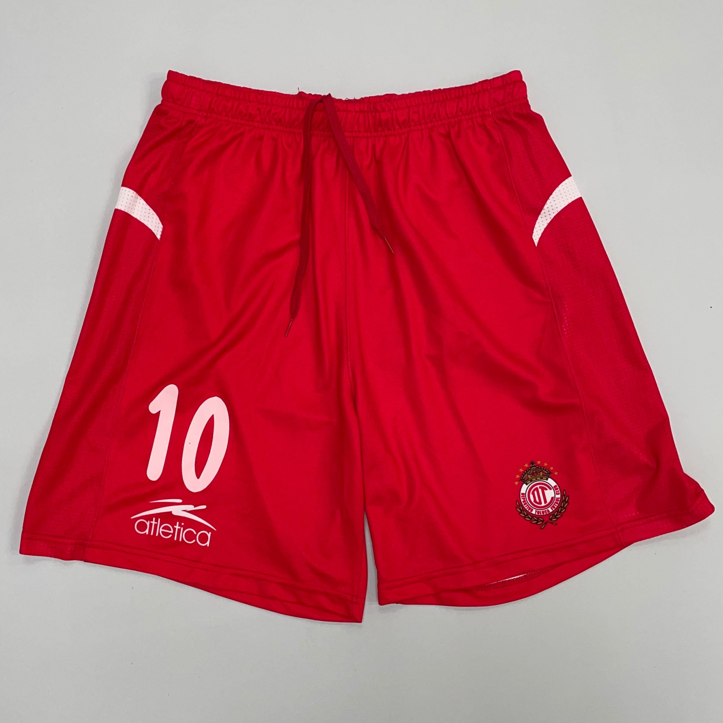 Shop 2004/05 DEPORTIVO TOLUCA #10 HOME SHORTS (XL) ATLETICA, classic football shirts, vintage football shirts & retro soccer jerseys at Cult Kits