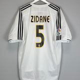 2003/04 REAL MADRID ZIDANE #5 HOME SHIRT (XL) ADIDAS