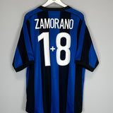1999/00 INTER MILAN ZAMORANO #1+8 HOME SHIRT (XL) NIKE