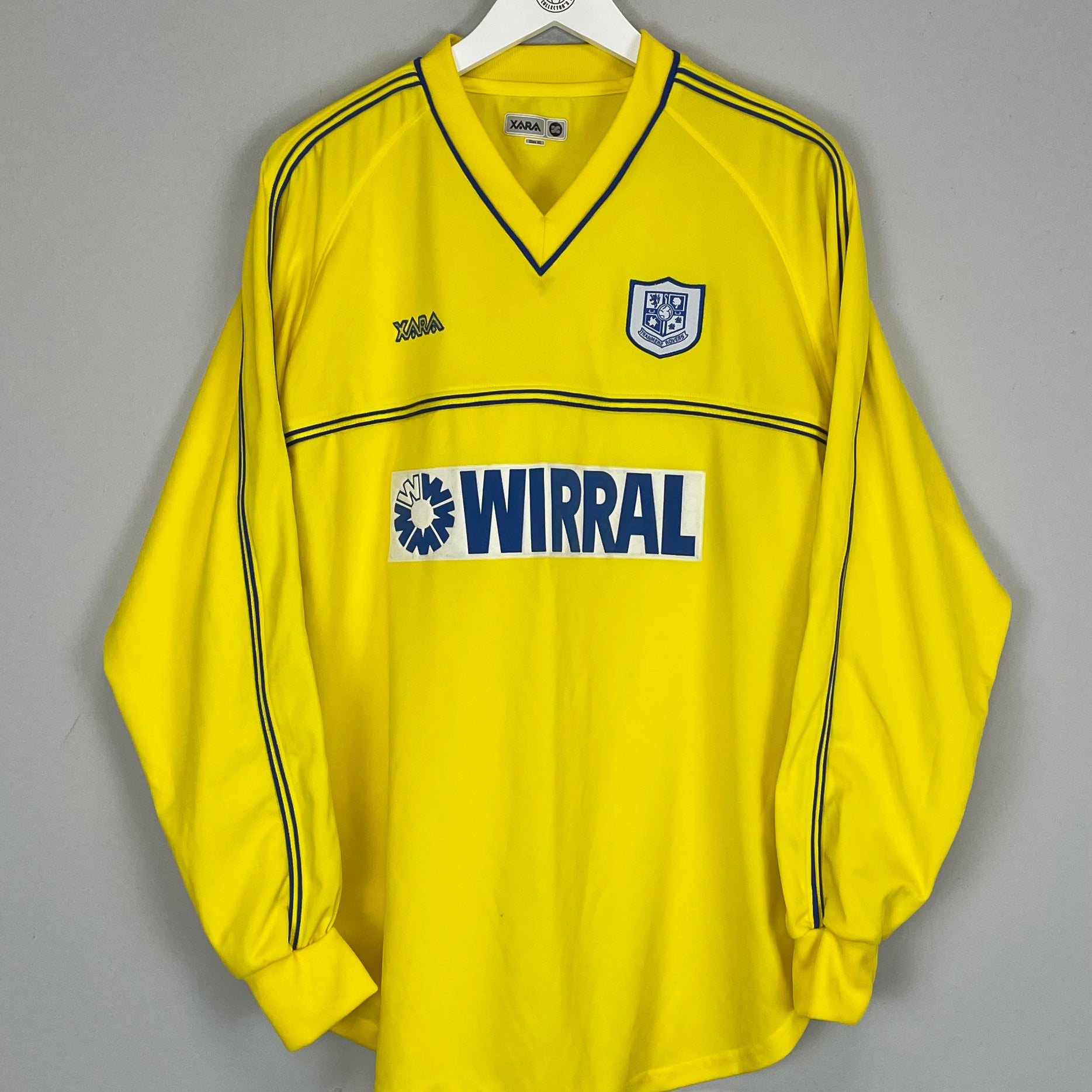Shop 2002/04 TRANMERE ROVERS L/S AWAY SHIRT (XL) XARA, classic football shirts, vintage football shirts & retro soccer jerseys at Cult Kits