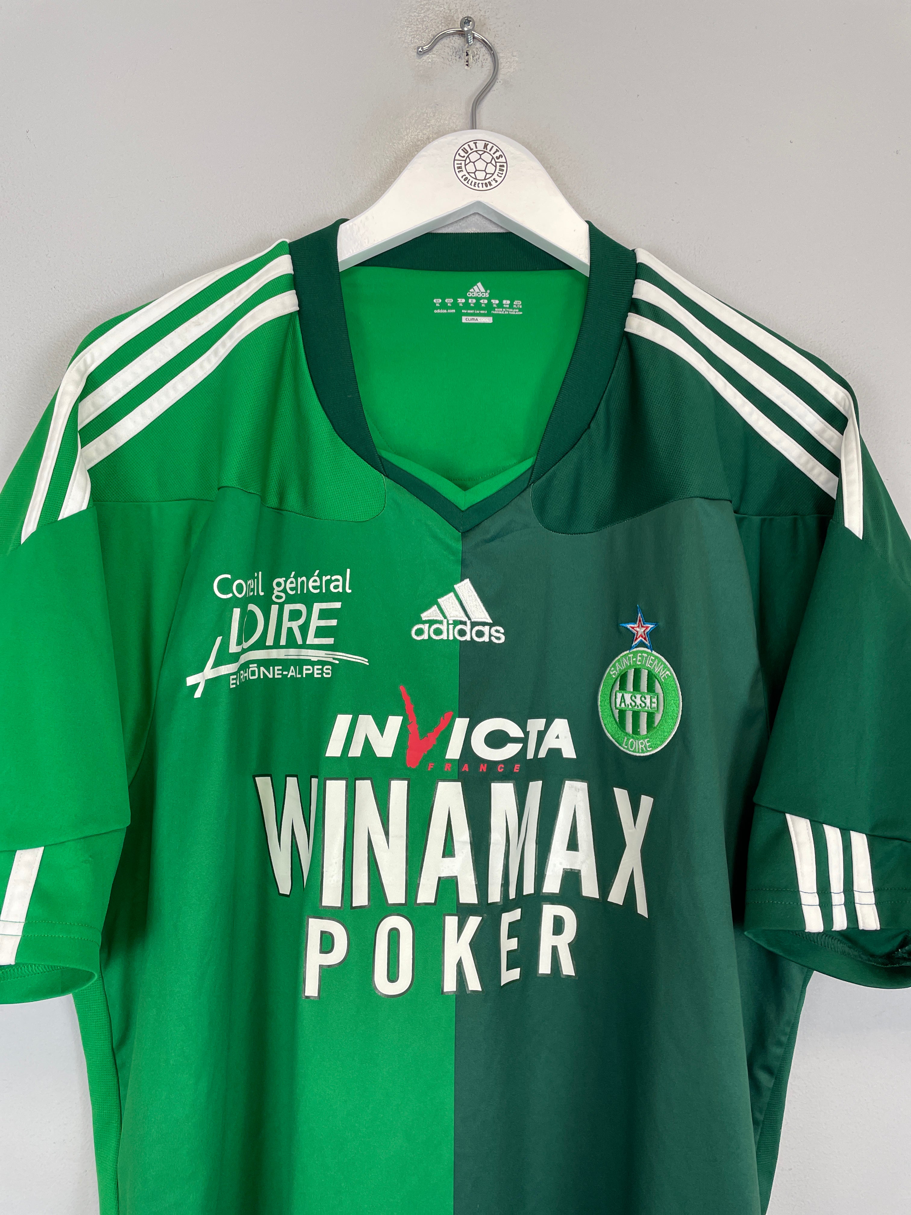 Shop 2010/11 ST ETIENNE HOME SHIRT (XL) ADIDAS, classic football shirts, vintage football shirts & retro soccer jerseys at Cult Kits