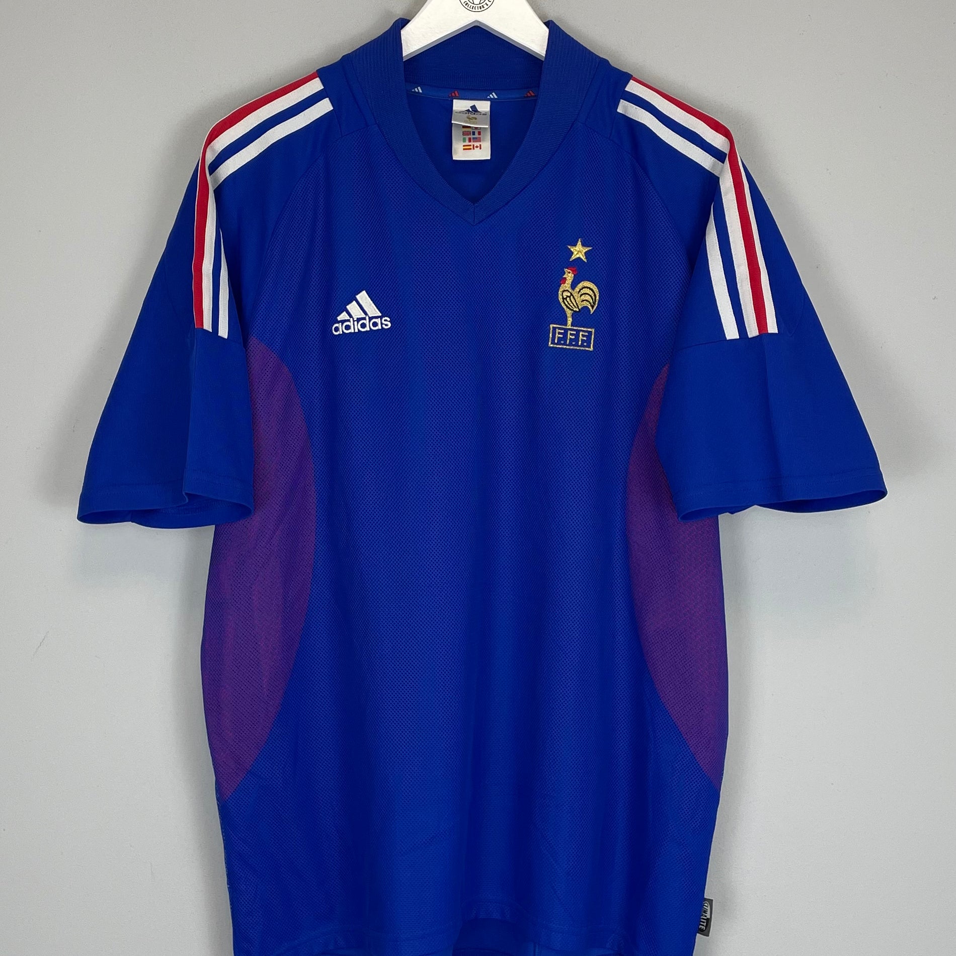 Shop 2002/04 FRANCE #22 HOME SHIRT (XL) ADIDAS, classic football shirts, vintage football shirts & retro soccer jerseys at Cult Kits