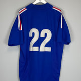 2002/04 FRANCE #22 HOME SHIRT (XL) ADIDAS
