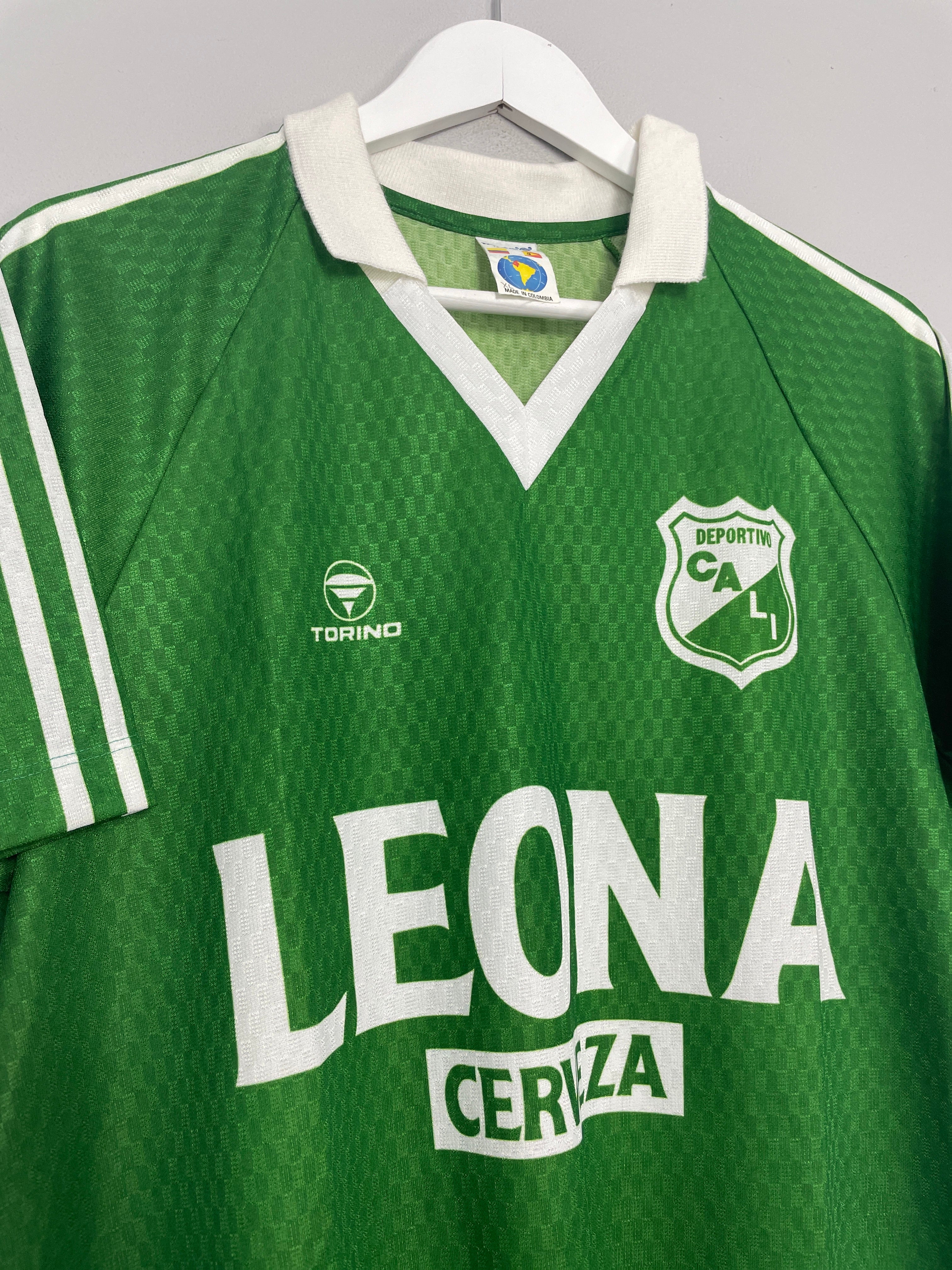 Shop 1996/97 DEPORTIVO CALI #7 HOME SHIRT (XL) TORINO, classic football shirts, vintage football shirts & retro soccer jerseys at Cult Kits