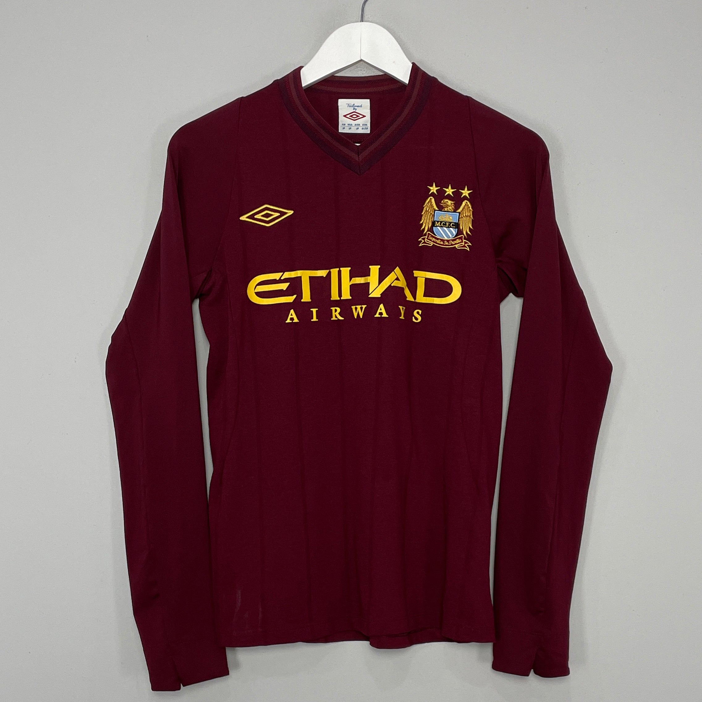 Shop 2012/13 MANCHESTER CITY L/S AWAY SHIRT (S) UMBRO, classic football shirts, vintage football shirts & retro soccer jerseys at Cult Kits