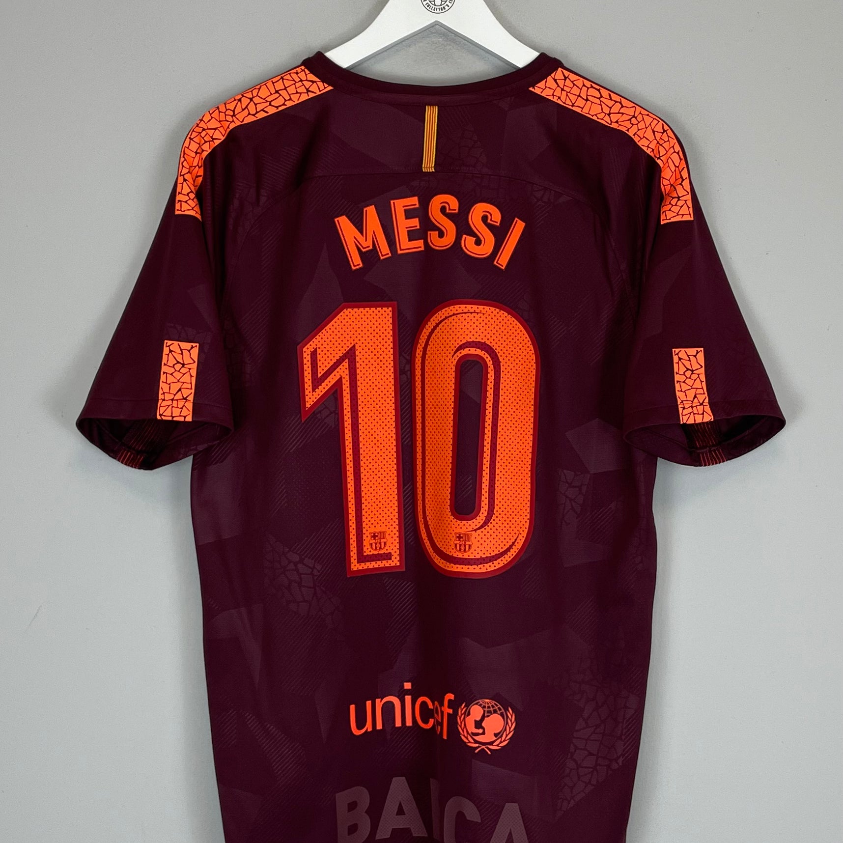 Shop 2017/18 BARCELONA MESSI #10 THIRD SHIRT (L) NIKE, classic football shirts, vintage football shirts & retro soccer jerseys at Cult Kits