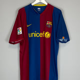 Shop 2006/07 BARCELONA RONALDINHO #10 HOME SHIRT (XL) NIKE, classic football shirts, vintage football shirts & retro soccer jerseys at Cult Kits
