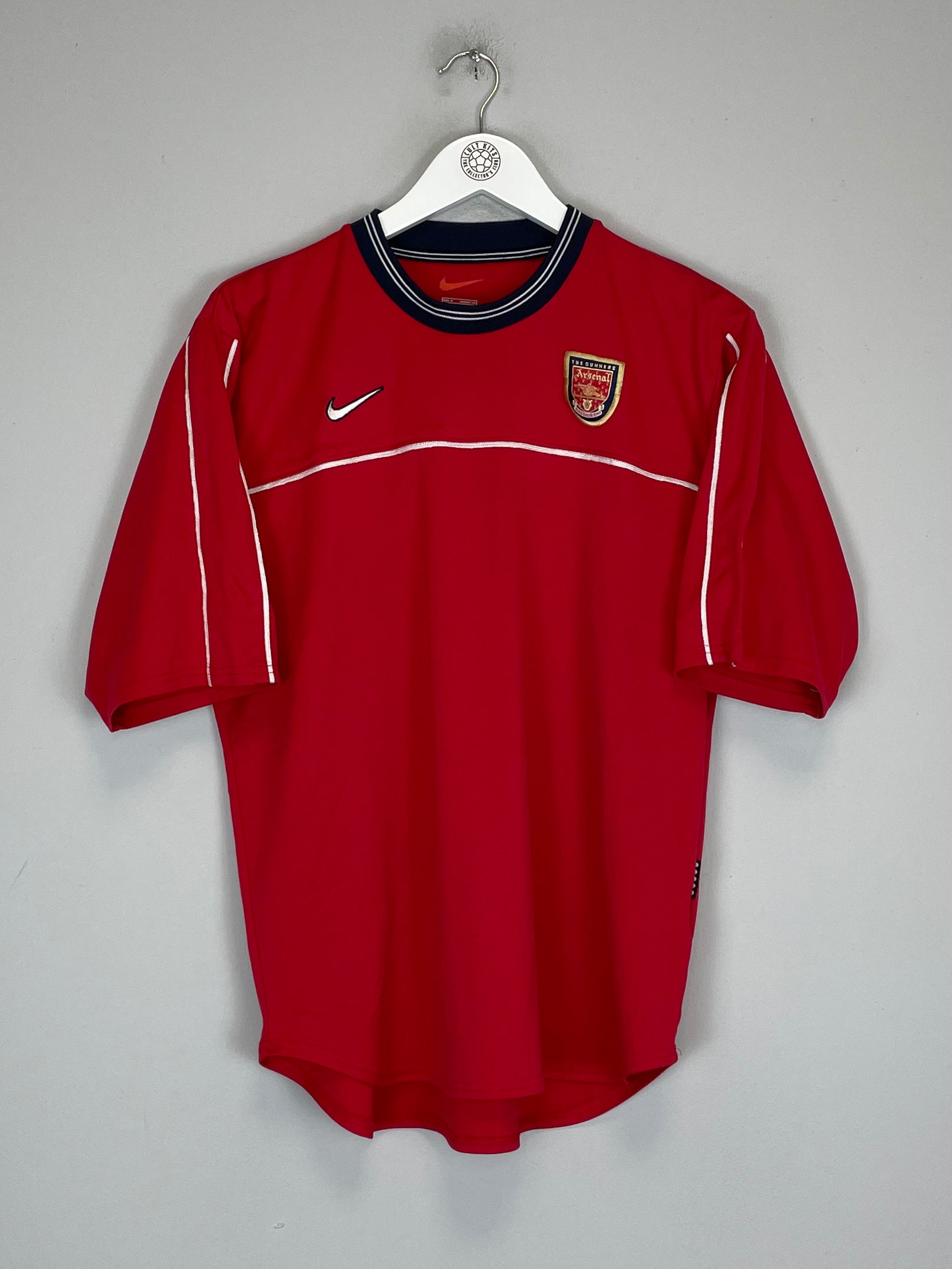 Shop 1999/00 ARSENAL TRAINING SHIRT (M) NIKE, classic football shirts, vintage football shirts & retro soccer jerseys at Cult Kits