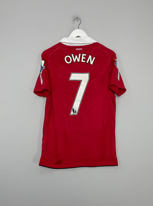 2010/11 MANCHESTER UNITED OWEN #7 *MATCH ISSUE* HOME SHIRT (M) NIKE