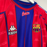 1997/98 BARCELONA RIVALDO #11 HOME SHIRT (L) KAPPA