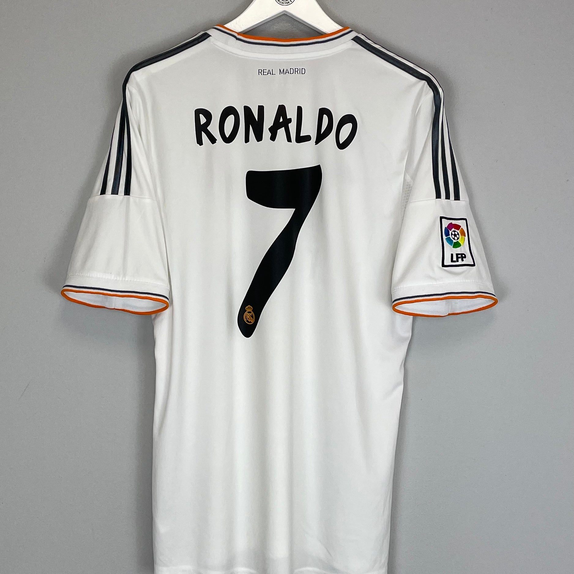 Shop 2013/14 REAL MADRID RONALDO #7 HOME SHIRT (L) ADIDAS, classic football shirts, vintage football shirts & retro soccer jerseys at Cult Kits