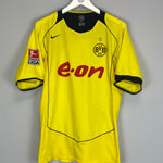 Shop 2004/05 DORTMUND DEDE #17 HOME SHIRT (L) NIKE, classic football shirts, vintage football shirts & retro soccer jerseys at Cult Kits