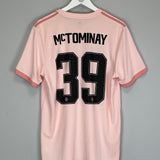 2018/19 MANCHESTER UNITED MCTOMINAY #39 AWAY SHIRT (L) ADIDAS