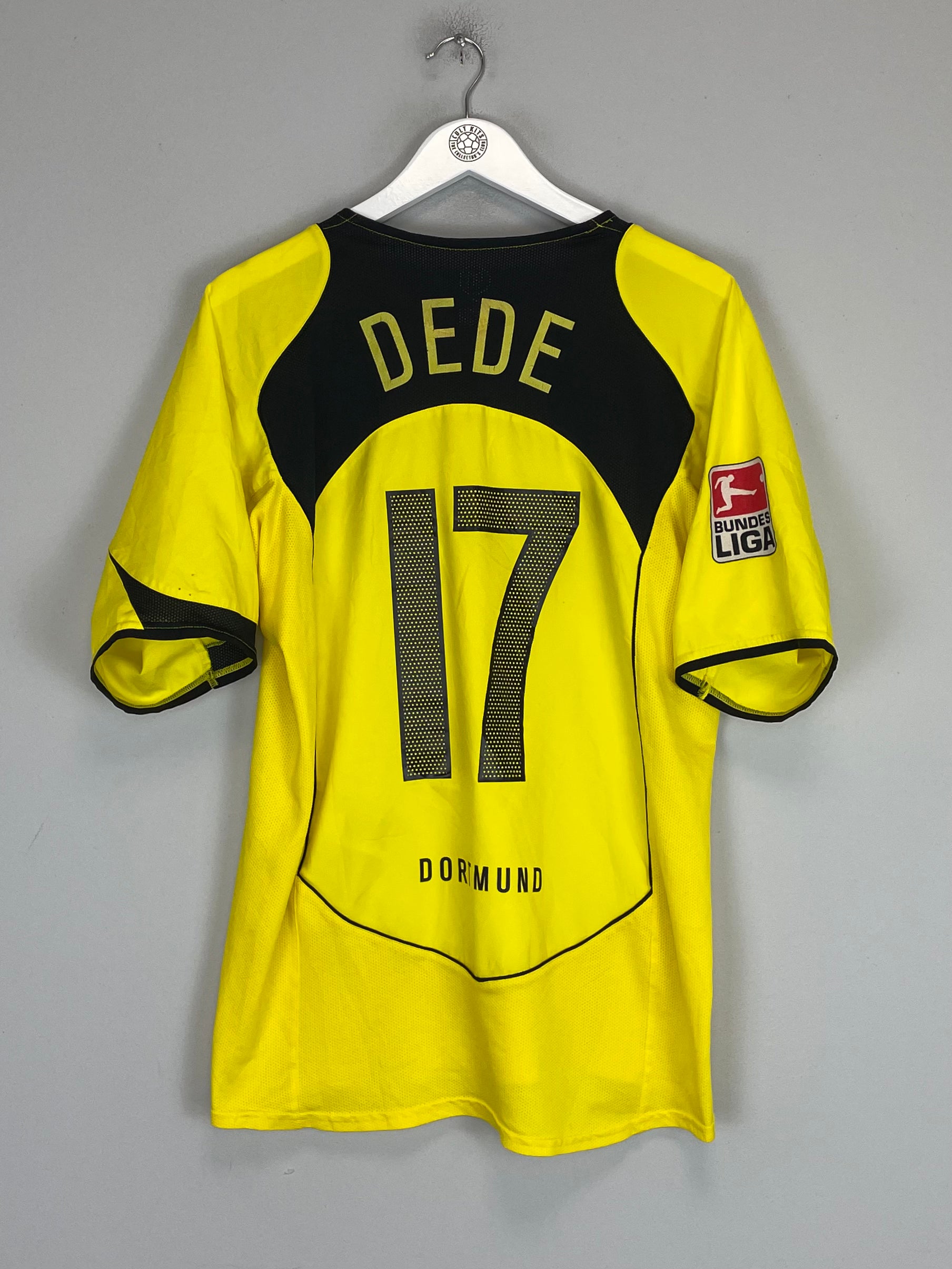 Shop 2004/05 DORTMUND DEDE #17 HOME SHIRT (L) NIKE, classic football shirts, vintage football shirts & retro soccer jerseys at Cult Kits