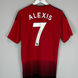 2018/19 MANCHESTER UNITED ALEXIS #7 HOME SHIRT (L) ADIDAS
