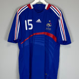 2007/08 FRANCE THURAM #15 HOME SHIRT (L) ADIDAS