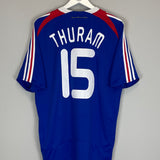 2007/08 FRANCE THURAM #15 HOME SHIRT (L) ADIDAS