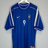1998/00 BRAZIL RONALDO #9 AWAY SHIRT (XL) NIKE