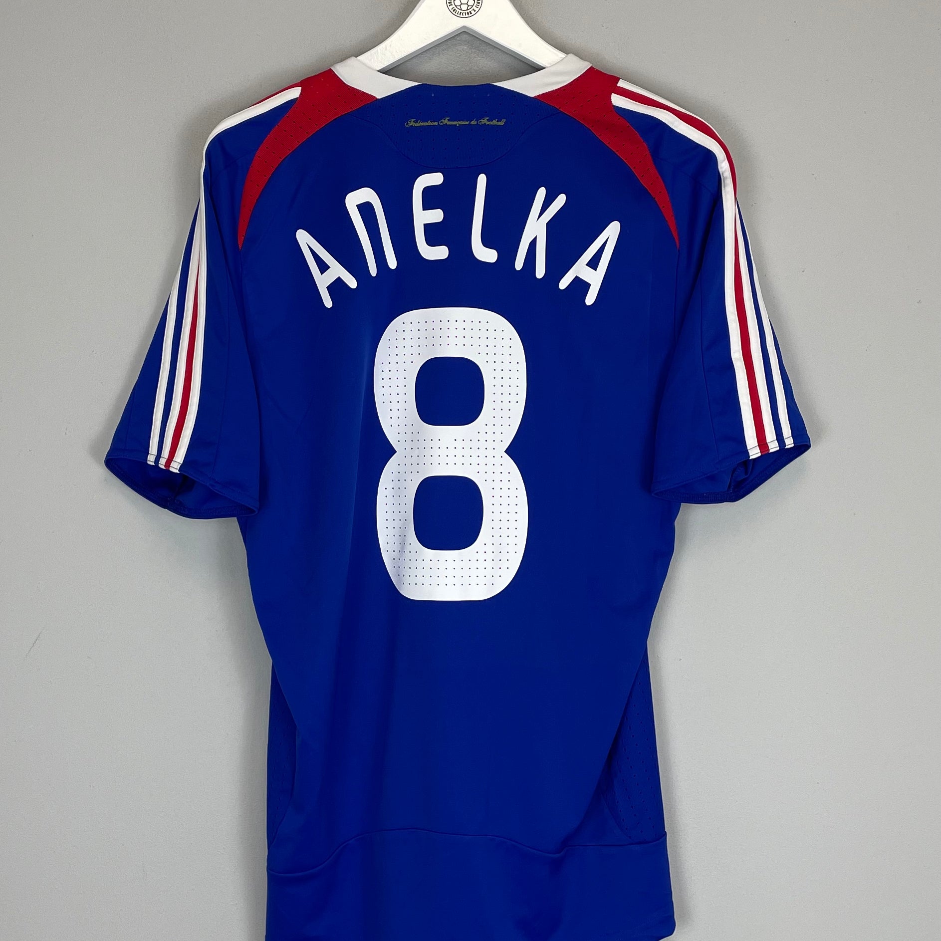 Shop 2007/08 FRANCE ANELKA #8 HOME SHIRT (M) ADIDAS, classic football shirts, vintage football shirts & retro soccer jerseys at Cult Kits
