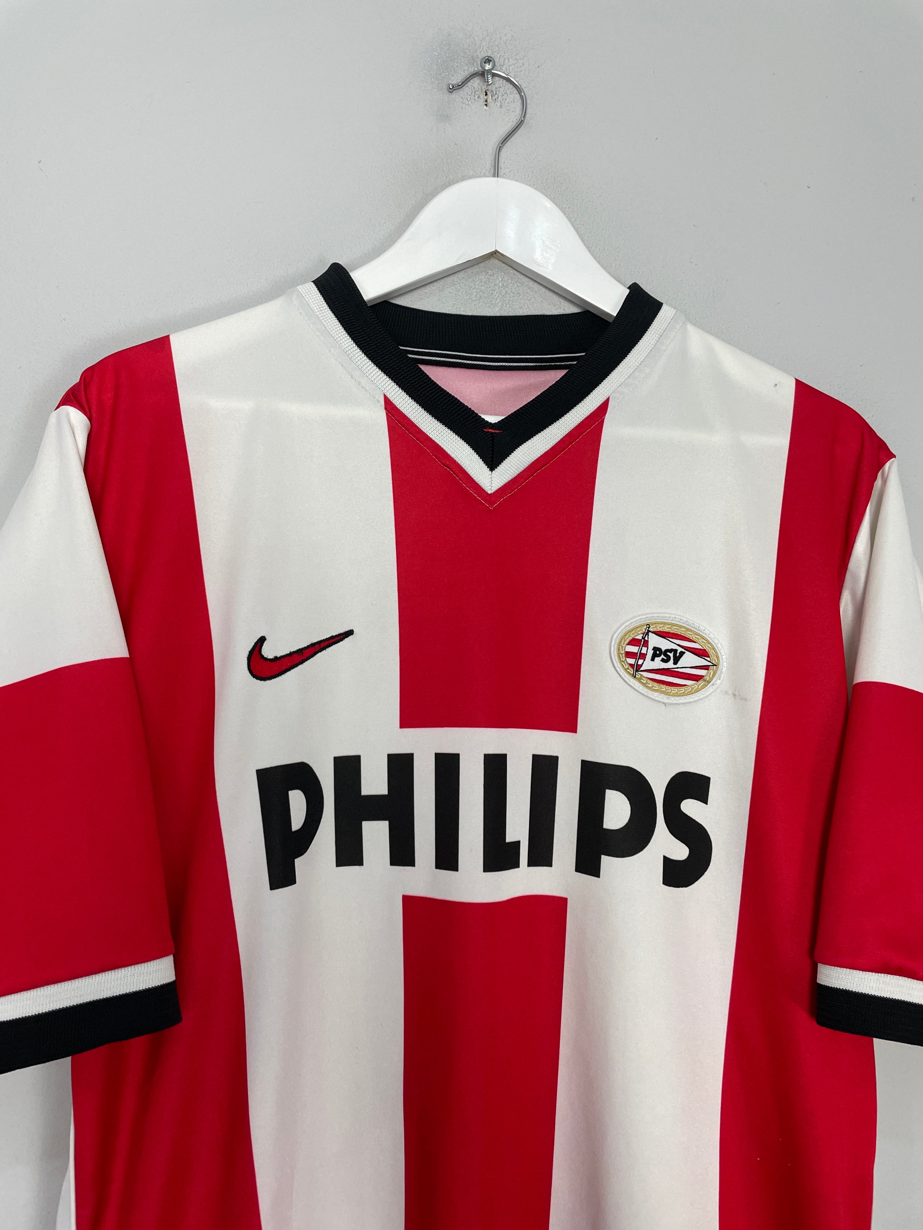 Shop 1998/00 PSV HOME SHIRT (L) NIKE, classic football shirts, vintage football shirts & retro soccer jerseys at Cult Kits