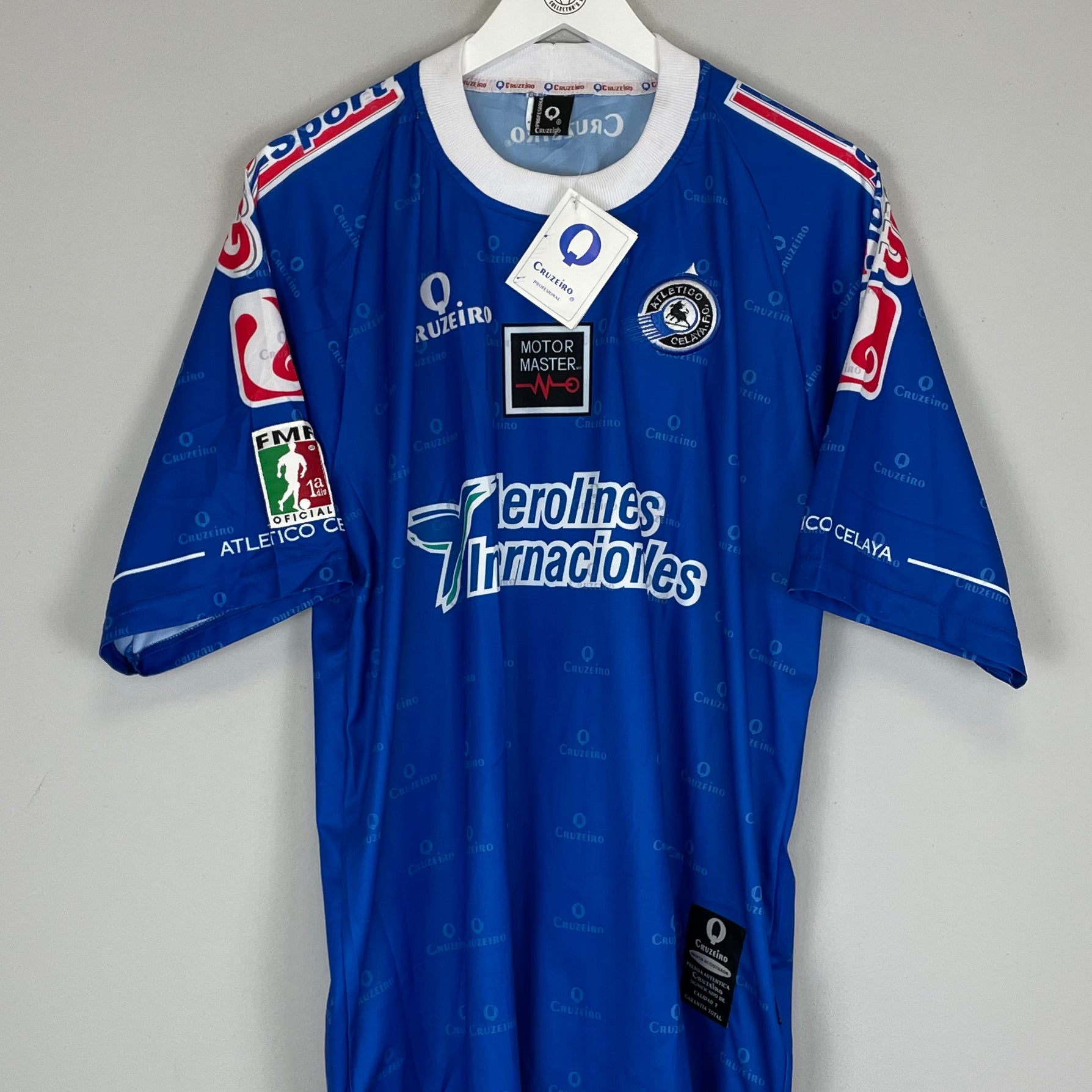 Shop 2002/03 ATLETICO CELAYA *BNWT* TRAINING SHIRT (XL) CRUZEIRO, classic football shirts, vintage football shirts & retro soccer jerseys at Cult Kits