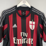 Shop 2015/16 AC MILAN HOME SHIRT (L) ADIDAS, classic football shirts, vintage football shirts & retro soccer jerseys at Cult Kits