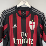 Shop 2015/16 AC MILAN HOME SHIRT (L) ADIDAS, classic football shirts, vintage football shirts & retro soccer jerseys at Cult Kits
