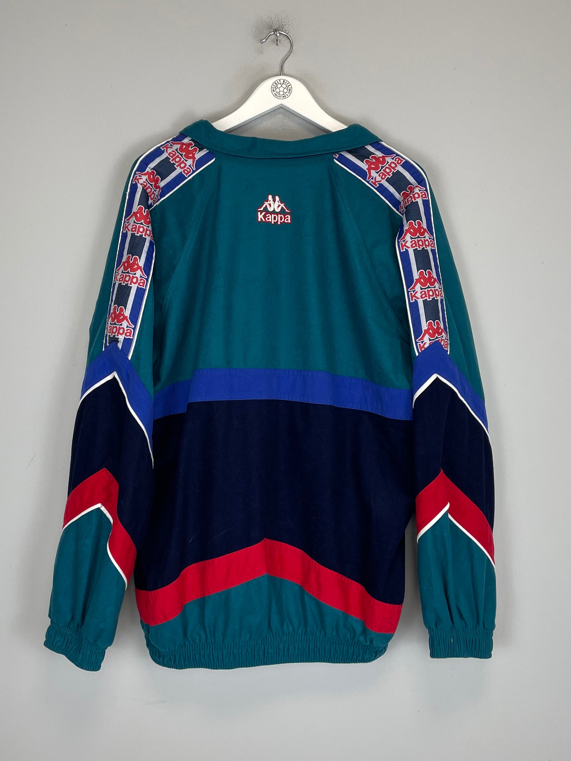 Shop 1995/97 BARCELONA TRACK JACKET (XXL) KAPPA, classic football shirts, vintage football shirts & retro soccer jerseys at Cult Kits