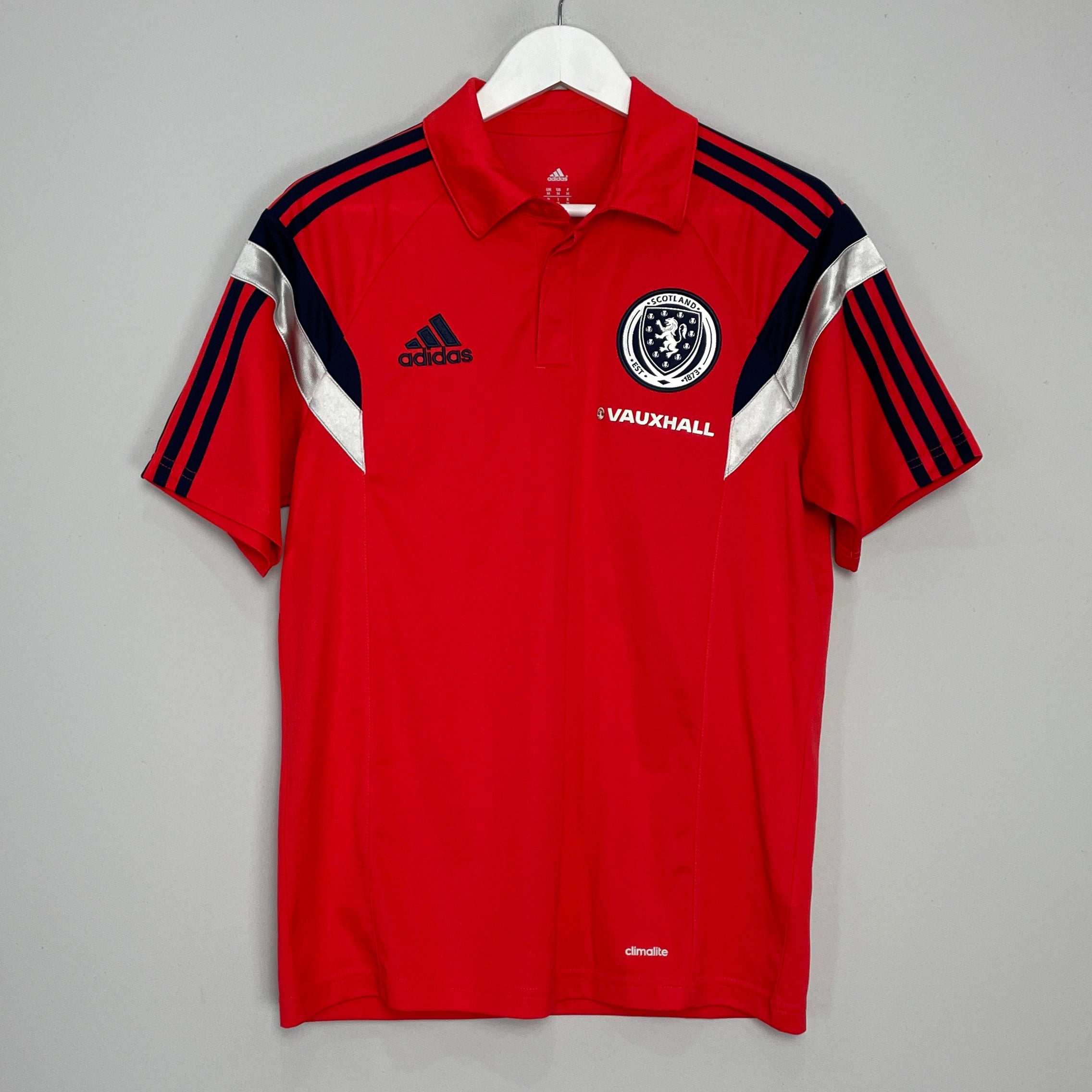 Shop 2013/14 SCOTLAND TRAINING SHIRT (M) ADIDAS, classic football shirts, vintage football shirts & retro soccer jerseys at Cult Kits