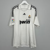 Shop 2008/09 REAL MADRID HOME SHIRT (XL) ADIDAS, classic football shirts, vintage football shirts & retro soccer jerseys at Cult Kits