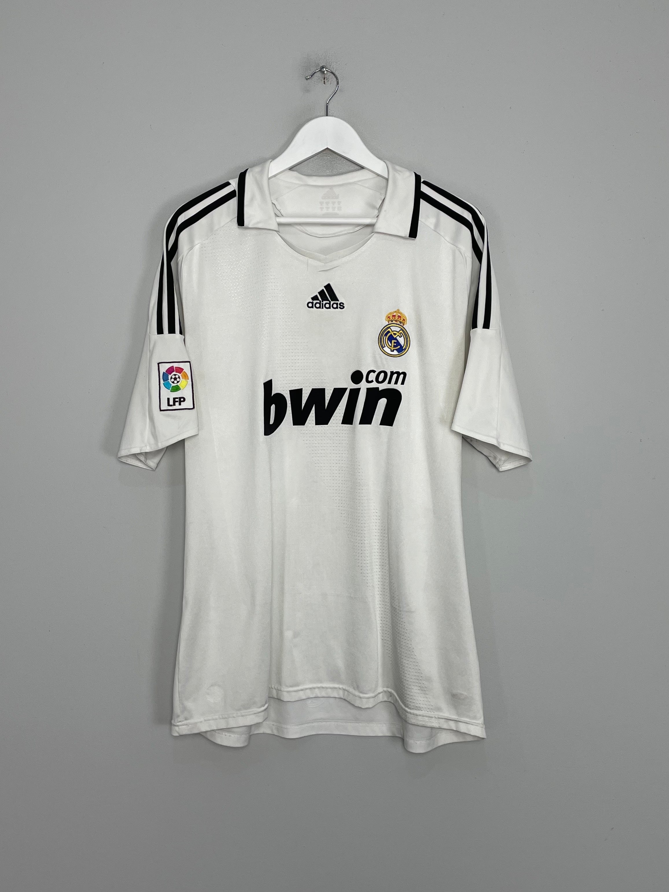 Shop 2008/09 REAL MADRID HOME SHIRT (XL) ADIDAS, classic football shirts, vintage football shirts & retro soccer jerseys at Cult Kits