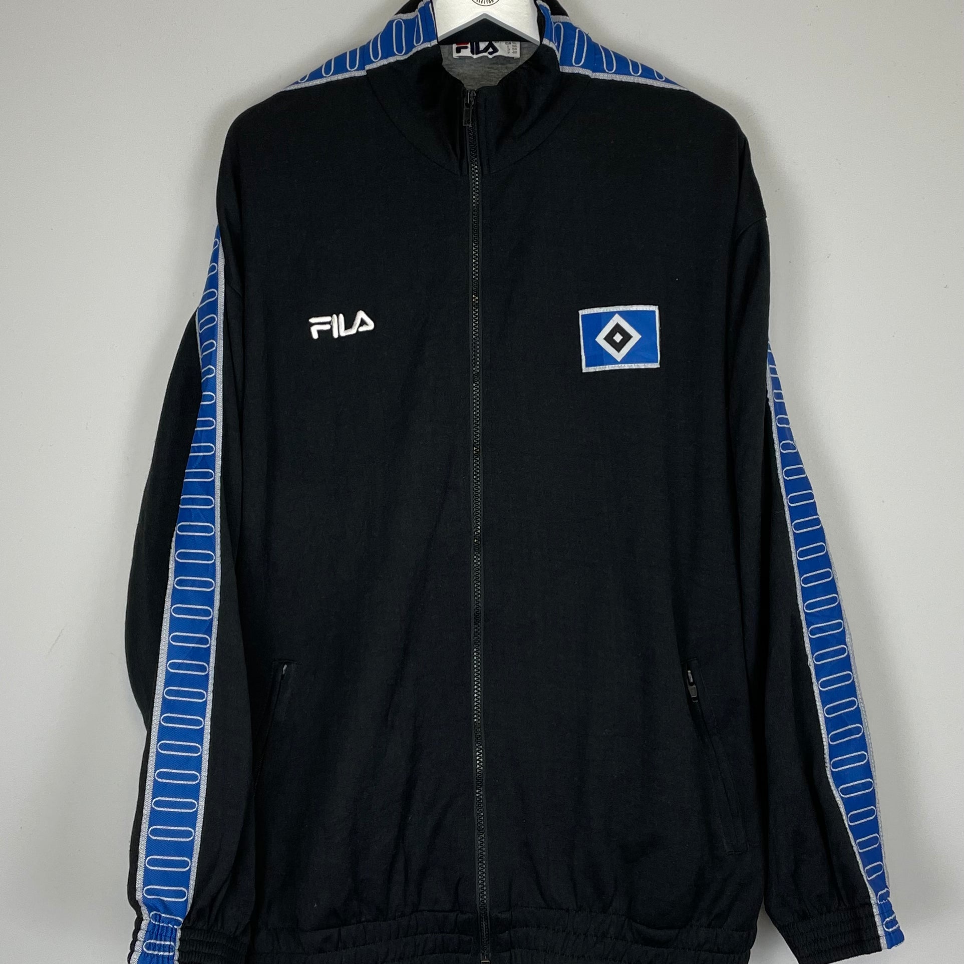 Shop 1998/99 HAMBURG TRACK JACKET (XL) FILA, classic football shirts, vintage football shirts & retro soccer jerseys at Cult Kits