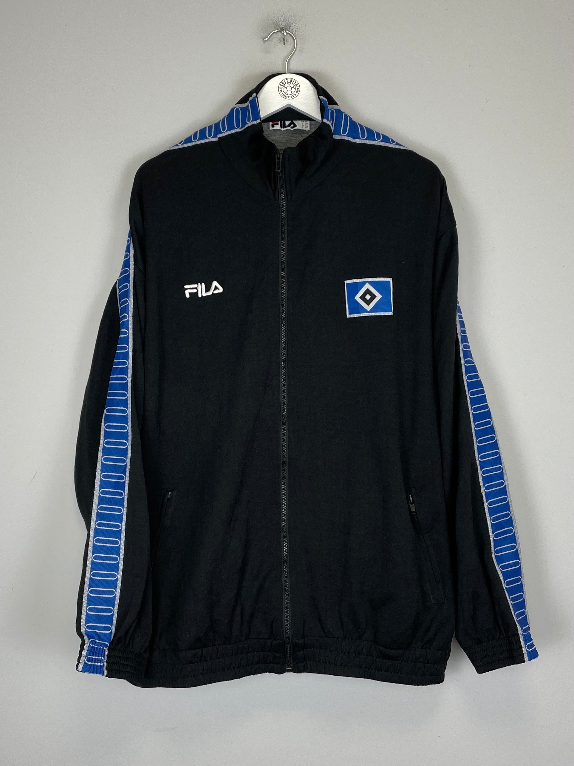 Shop 1998/99 HAMBURG TRACK JACKET (XL) FILA, classic football shirts, vintage football shirts & retro soccer jerseys at Cult Kits