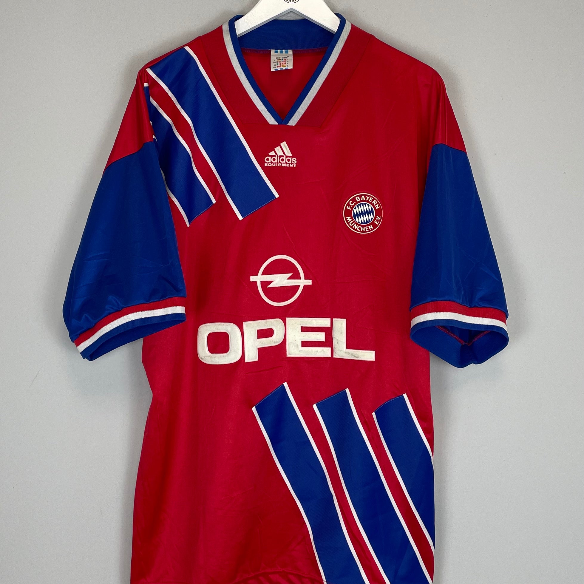 Shop 1993/95 BAYERN MUNICH #8 HOME SHIRT (XL) ADIDAS, classic football shirts, vintage football shirts & retro soccer jerseys at Cult Kits