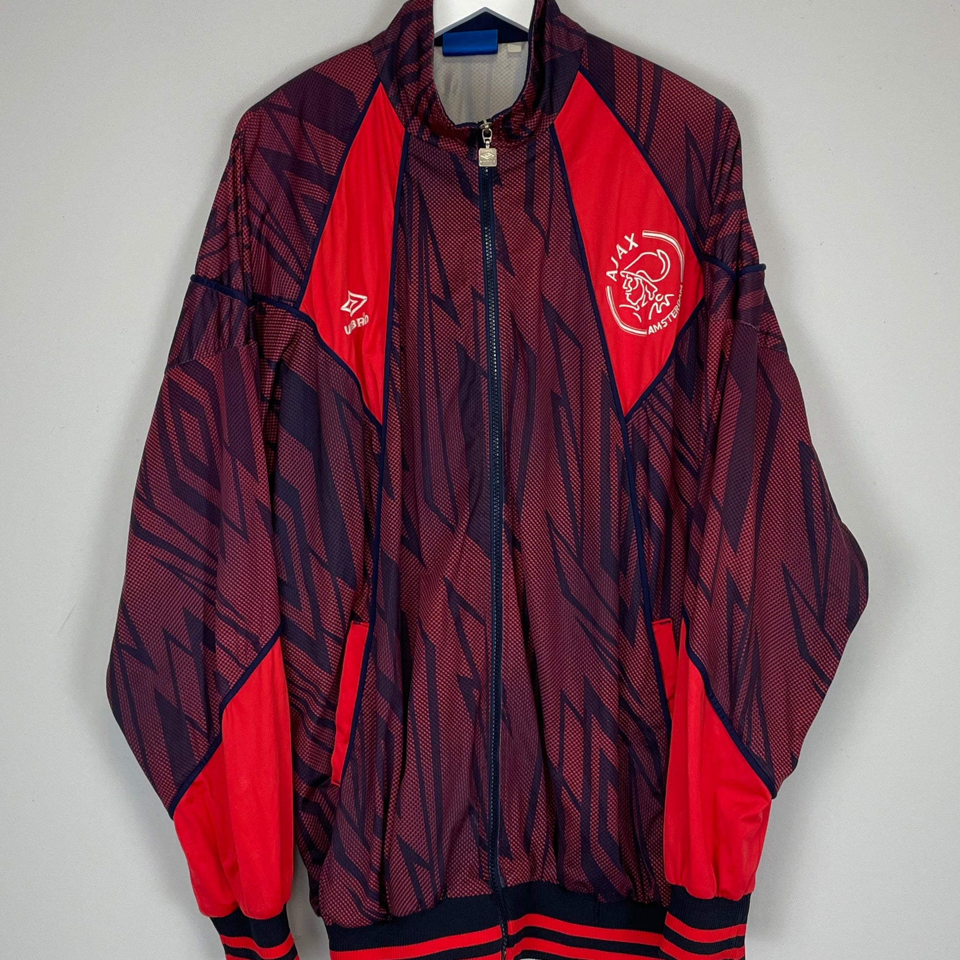 Shop 1994/95 AJAX TRACK JACKET (L) UMBRO, classic football shirts, vintage football shirts & retro soccer jerseys at Cult Kits
