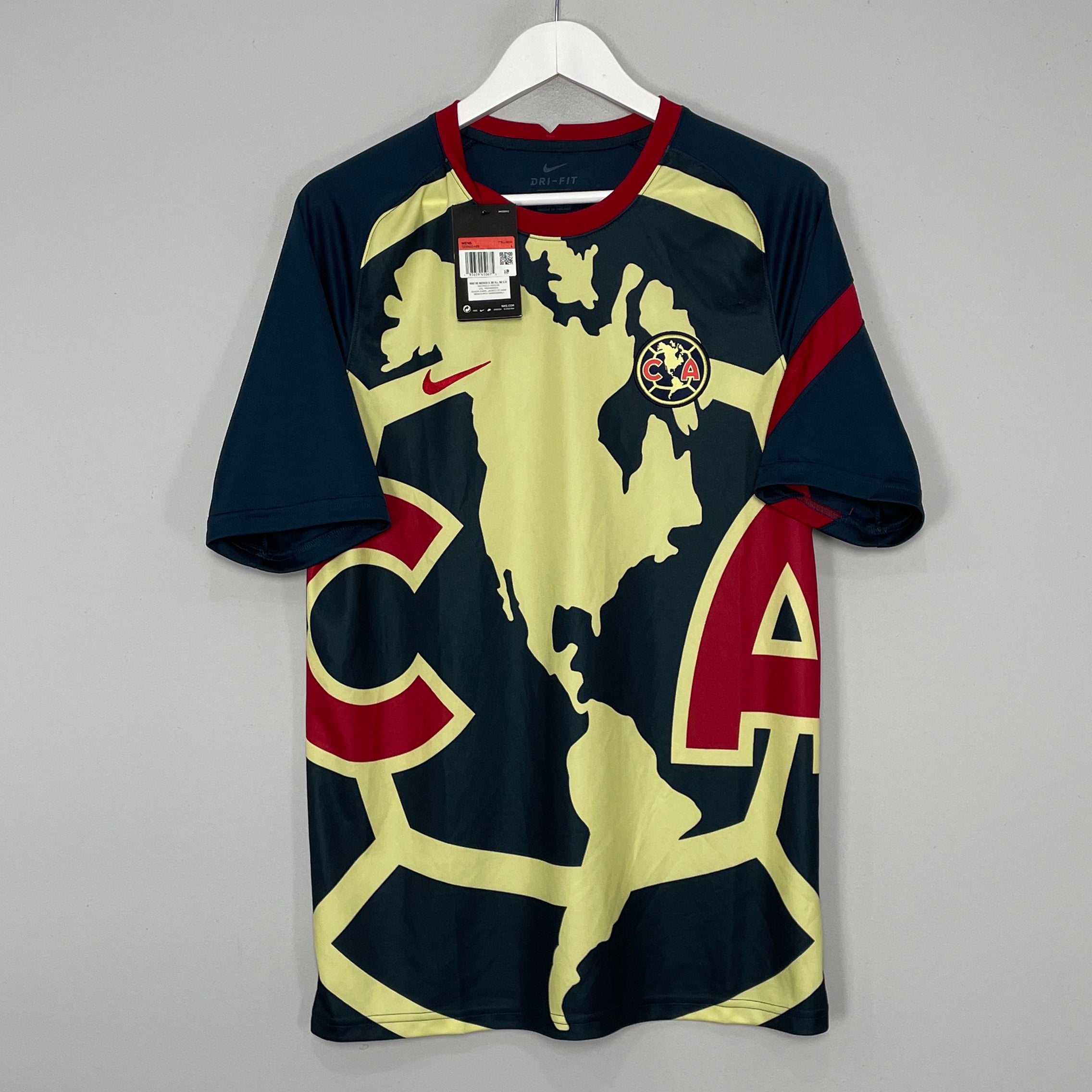 Shop 2020/21 CLUB AMERICA *BNWT* PRE-MATCH SHIRT (L) NIKE, classic football shirts, vintage football shirts & retro soccer jerseys at Cult Kits