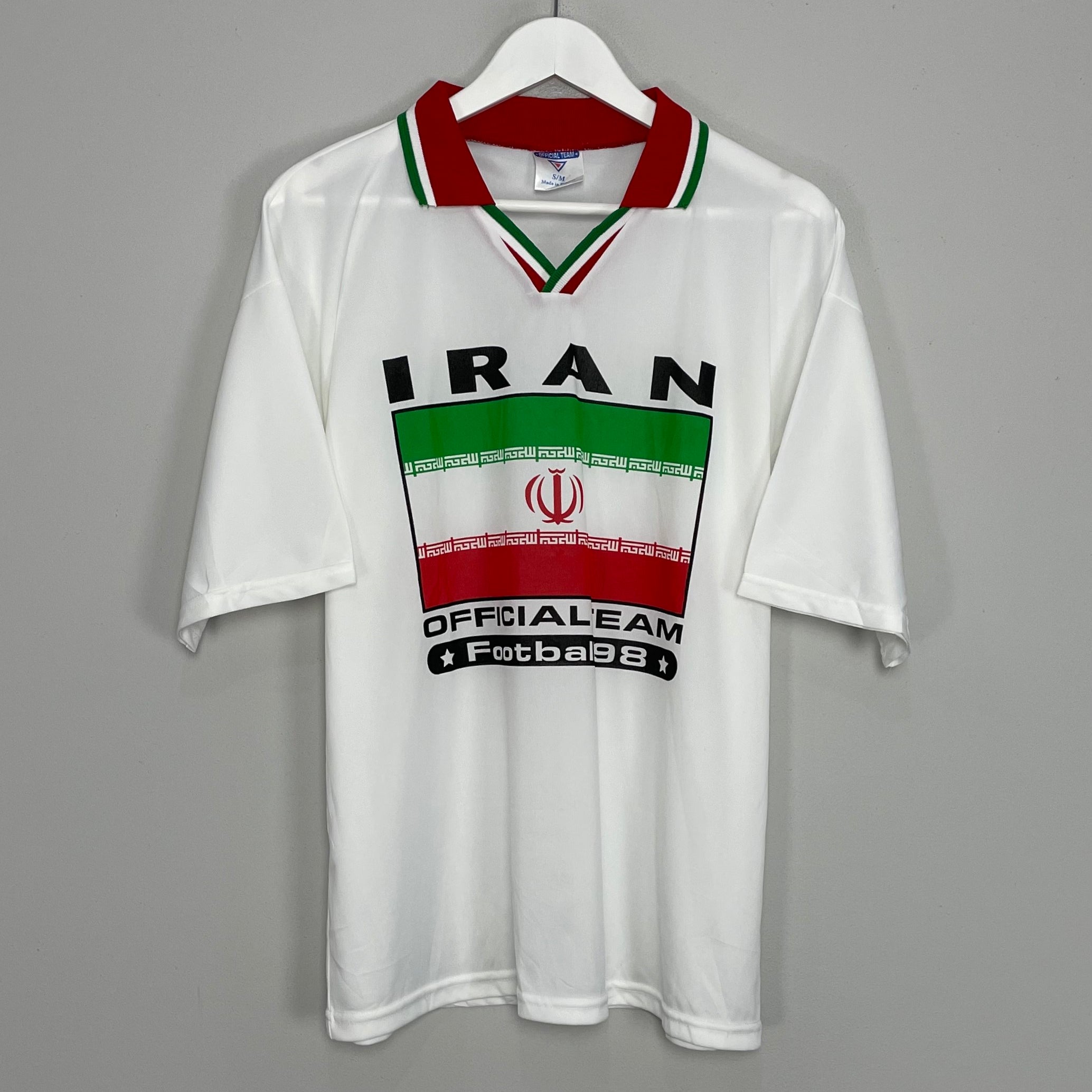 Shop 1998 IRAN FAN SHIRT (S/M) OFFICIAL TEAM, classic football shirts, vintage football shirts & retro soccer jerseys at Cult Kits