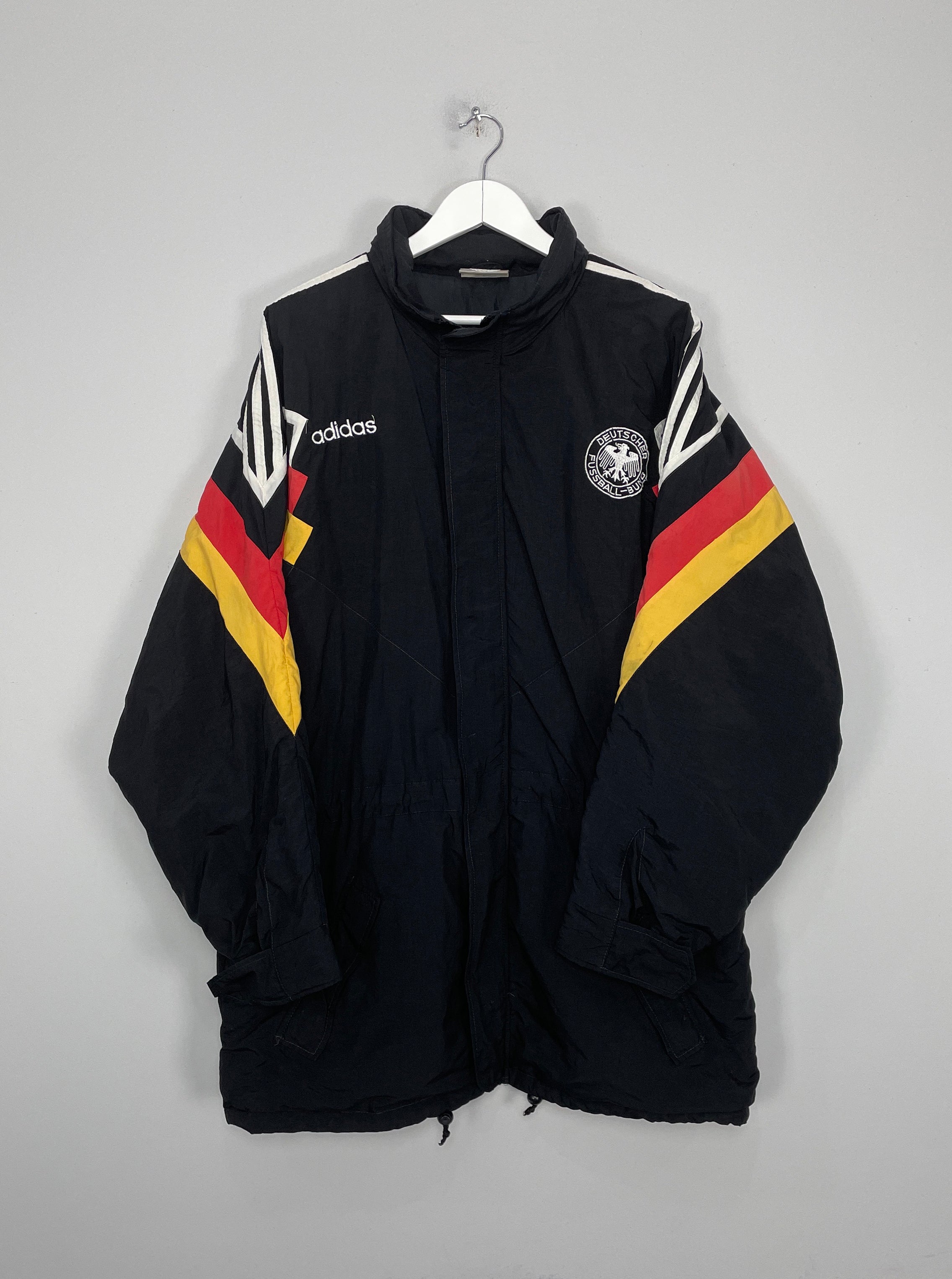 Shop 1992/94 GERMANY BENCH COAT (XL) ADIDAS, classic football shirts, vintage football shirts & retro soccer jerseys at Cult Kits