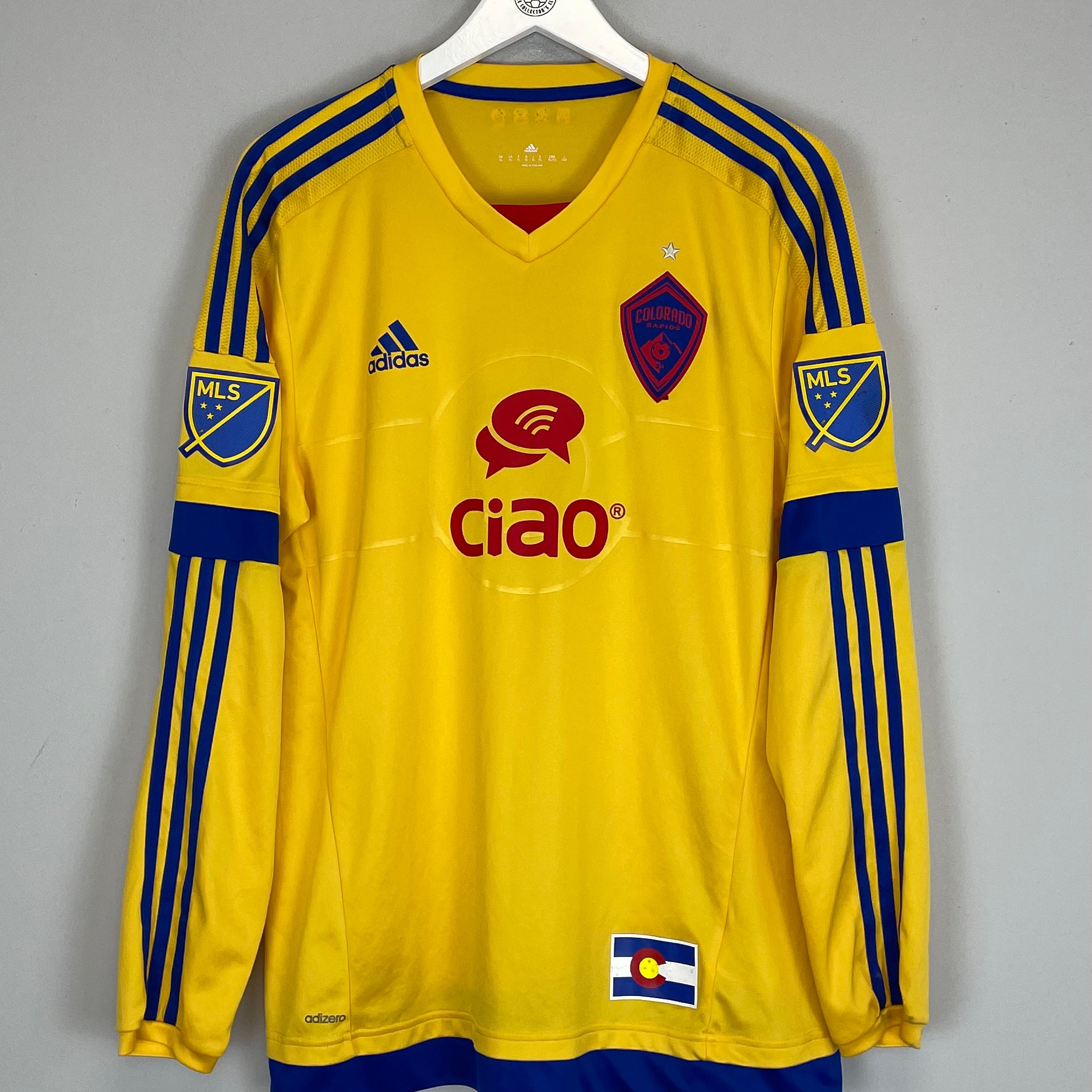 Shop 2016/17 COLORADO RAPIDS #18 *PLAYER ISSUE* L/S AWAY SHIRT (XL) ADIDAS, classic football shirts, vintage football shirts & retro soccer jerseys at Cult Kits