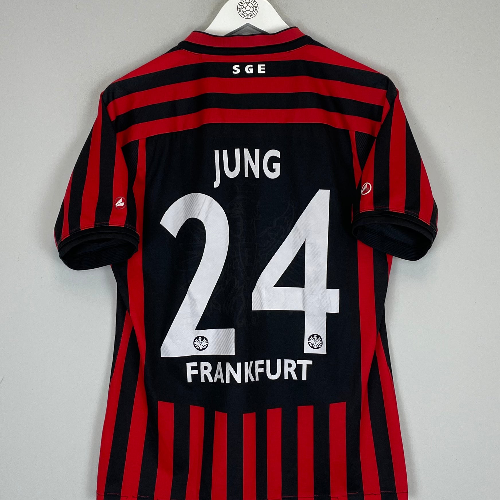 Shop 2012/13 EINTRACHT FRANKFURT HOME JUNG #24 HOME SHIRT (S) JAKO, classic football shirts, vintage football shirts & retro soccer jerseys at Cult Kits