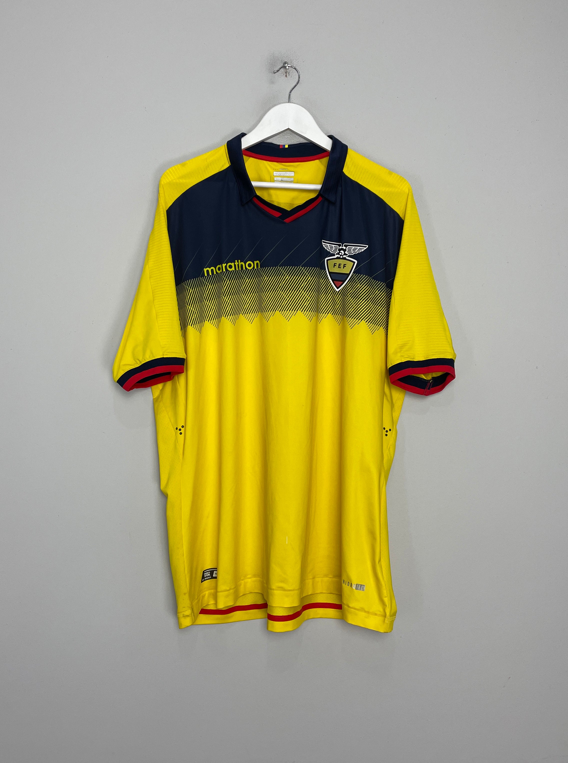 Shop 2019/20 ECUADOR HOME SHIRT (XXXL) MARATHON, classic football shirts, vintage football shirts & retro soccer jerseys at Cult Kits