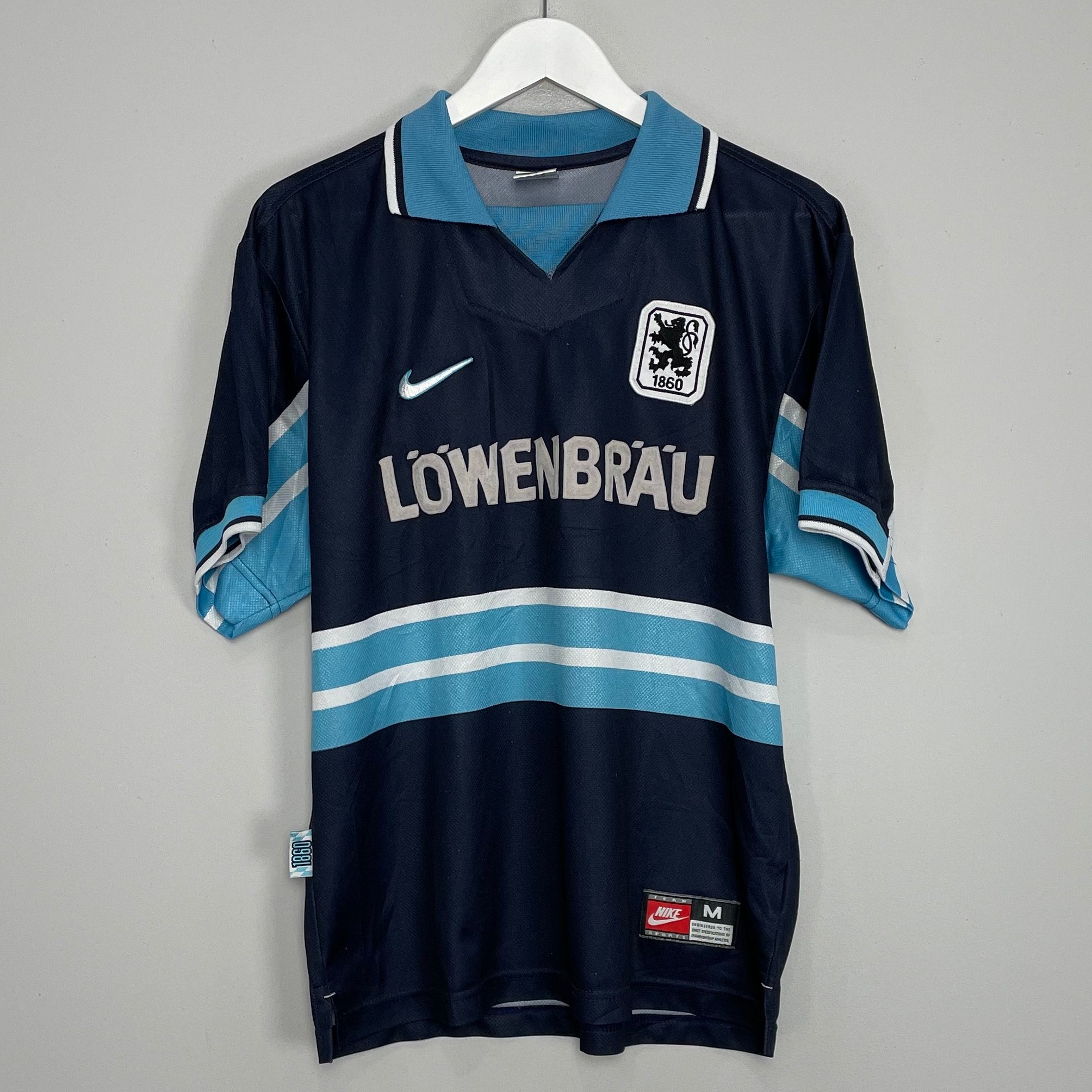 Shop 1997/98 1860 MUNICH AWAY SHIRT (M) NIKE, classic football shirts, vintage football shirts & retro soccer jerseys at Cult Kits