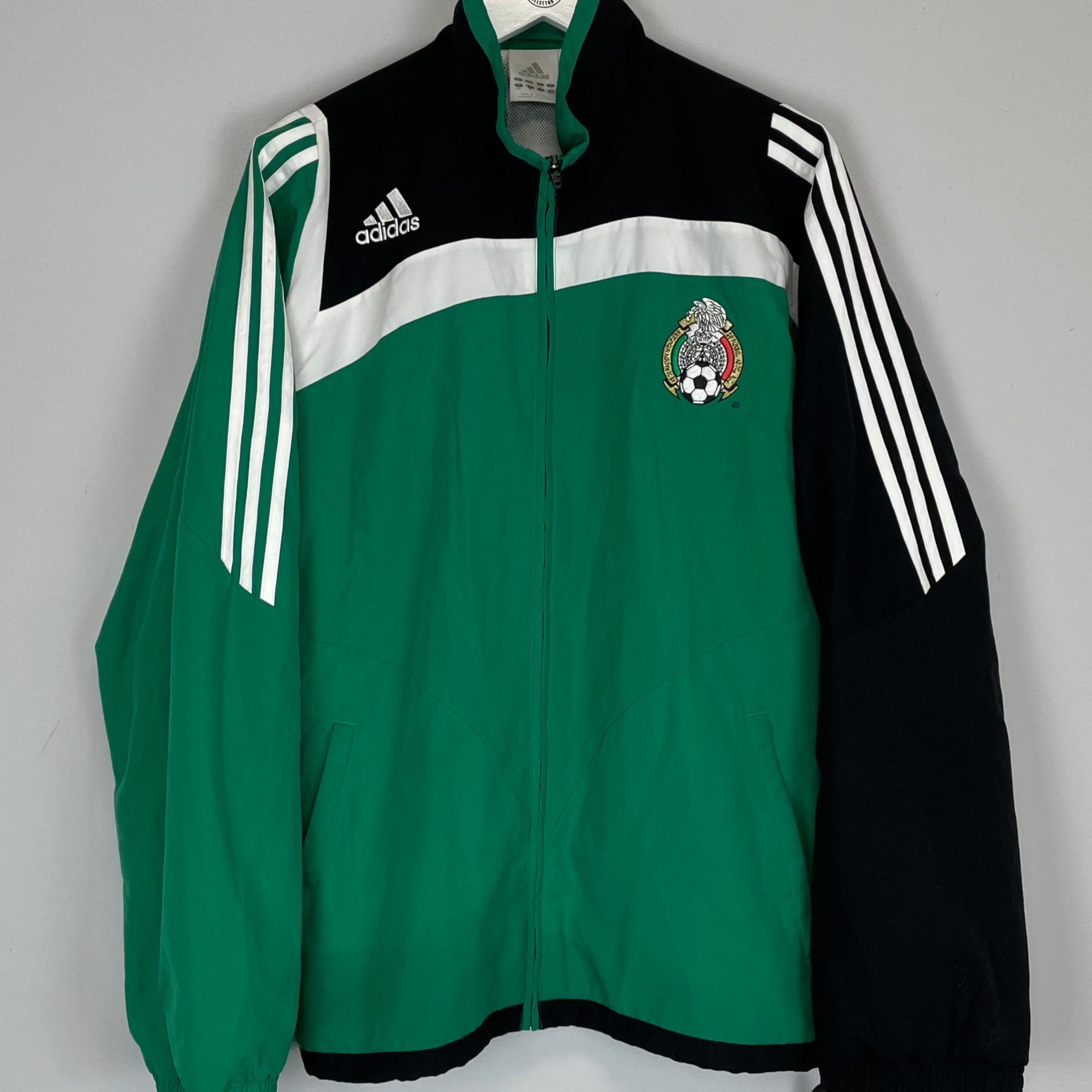 Shop 2008/09 MEXICO TRACK JACKET (M) ADIDAS, classic football shirts, vintage football shirts & retro soccer jerseys at Cult Kits