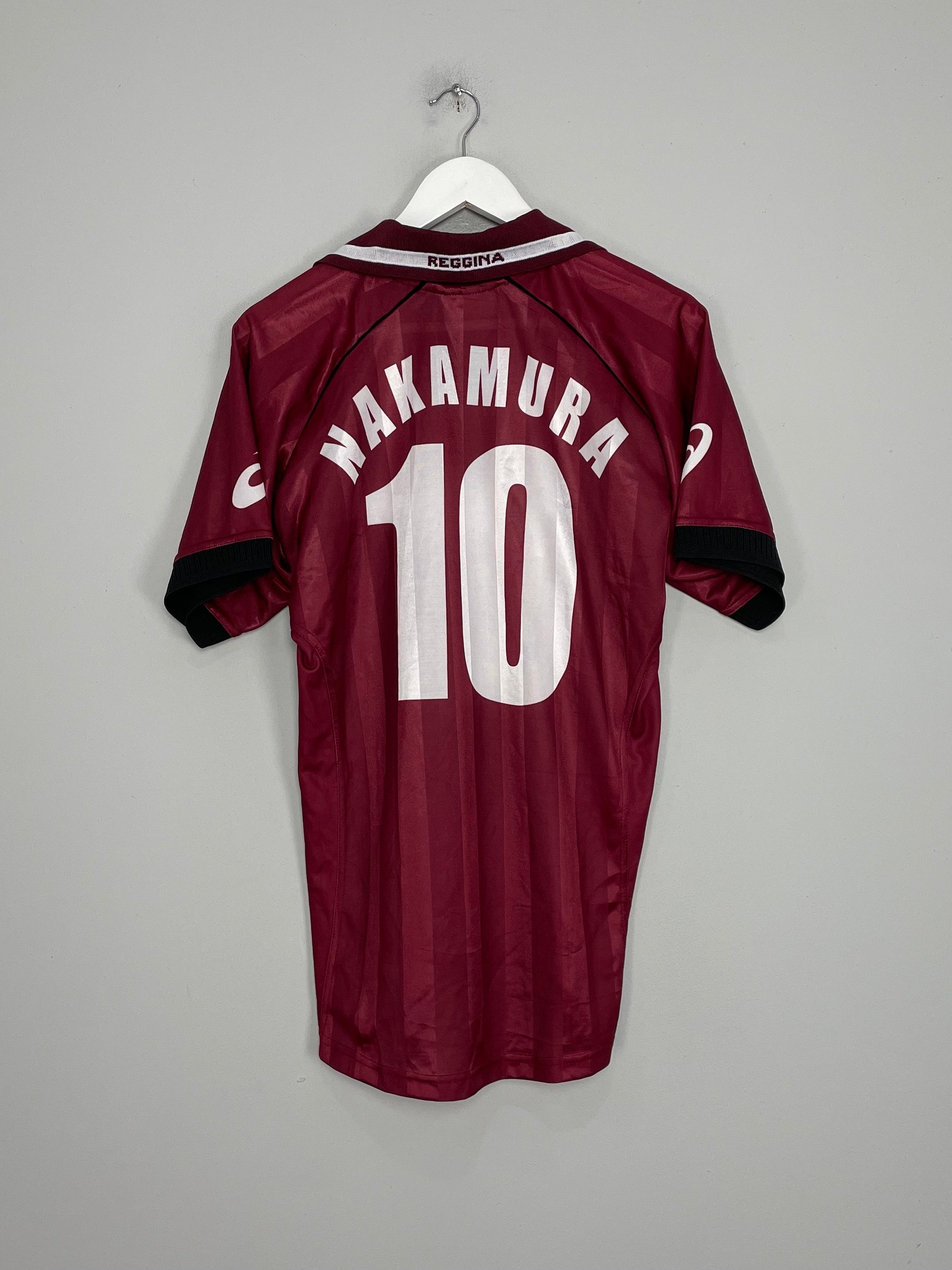Shop 2002/03 REGGINA NAKAMURA #10 HOME SHIRT (M) ASICS, classic football shirts, vintage football shirts & retro soccer jerseys at Cult Kits