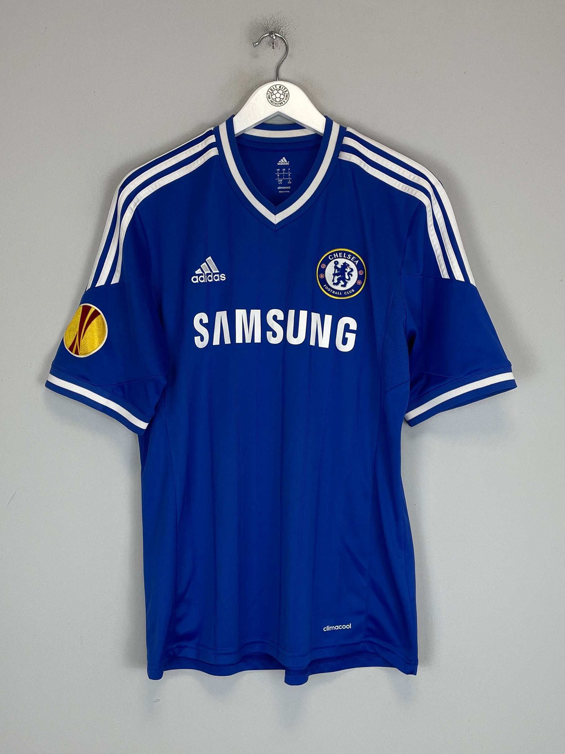 Shop 2013/14 CHELSEA 'CHAMPIONS OF EUROPE' HOME SHIRT (L) ADIDAS, classic football shirts, vintage football shirts & retro soccer jerseys at Cult Kits