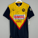 Shop 2011/12 CLUB AMERICA *SQUAD SIGNED* BNWT HOME SHIRT (L) NIKE, classic football shirts, vintage football shirts & retro soccer jerseys at Cult Kits