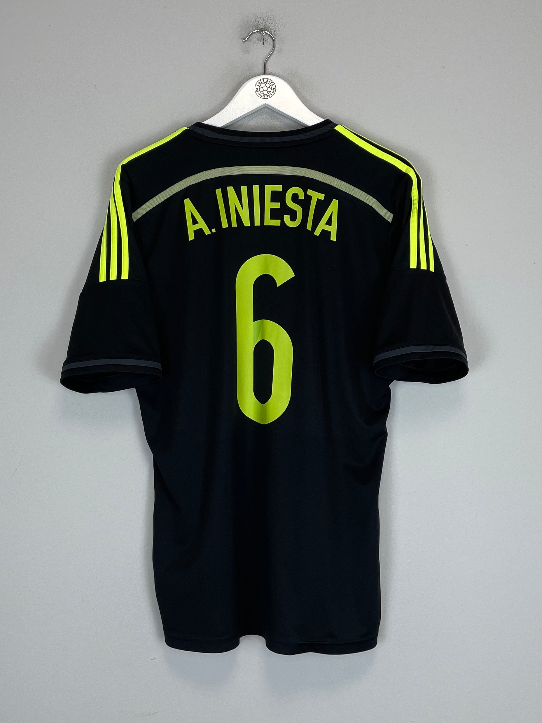 Iniesta Kit Small 2013/15 SPAIN INIESTA #6 AWAY SHIRT (L) ADIDAS – Cult Kits