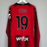 2023/24 AC MILAN THEO #19 L/S HOME SHIRT (XL) PUMA